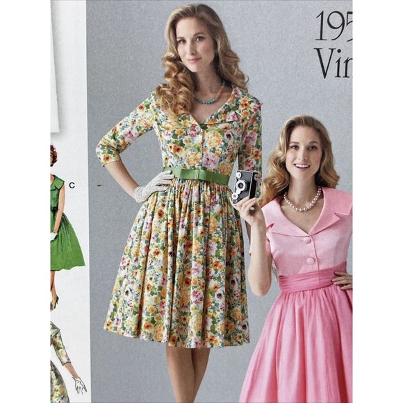 Simplicity Pattern 1459 K5 Size 8-16 Vtg 50s Dress UNCUT rockabilly pinup sewing - Picture 5 of 10